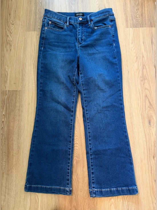 Nicole by Nicole Miller Denim - Nicole by Nicole Miller crop flare high rise jeans
